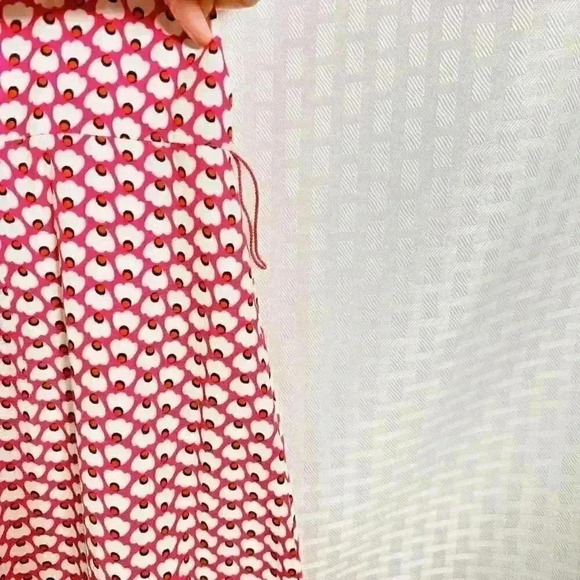 Boden Size 8 Pink and White Flutter Sleeve Dress - Picture 10 of 13